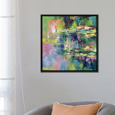 « water lilies », reproduction d’art sur toile