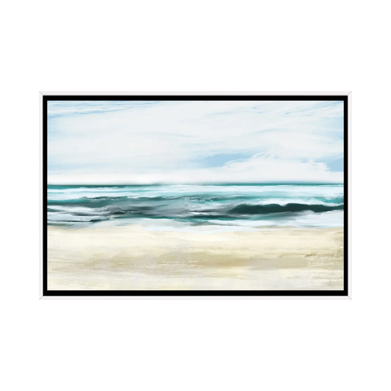 Relax Time by Dan Hobday - Floater Frame Painting on Canvas, Black Floater Frame, 66.04 cm H x 45.72 cm W