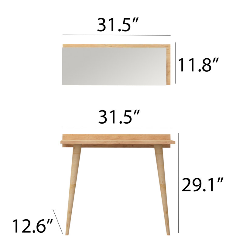 Console 2 pièces Brettany 31,5 "avec miroir