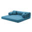 Canapé pliant avec coussin moelleux et accoudoirs ronds-132969072