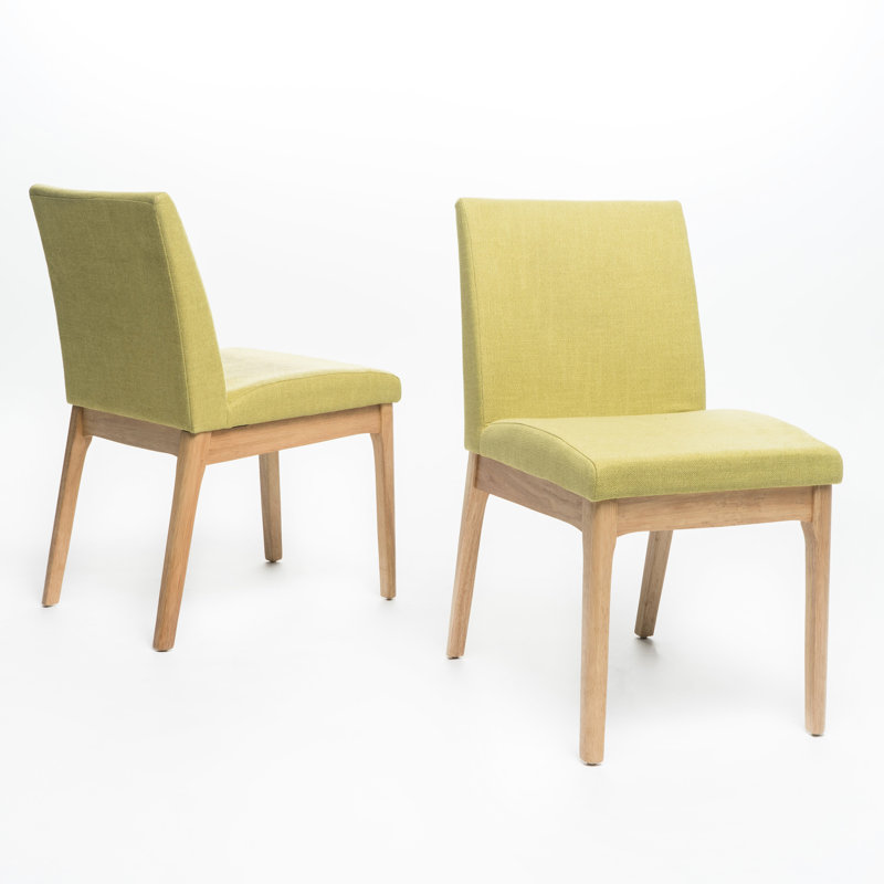 De 2 chaises de salle à manger confortables en tissu - P 23,03 po x l 17,52 po x H 32,09 po, H 19,25 po, ensemble de 2 sièges simples H