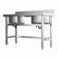 Belfry Kitchen Ezra 500mm W Double Bowl Stainless Steel Farmhouse / Apron Kitchen Sink 0