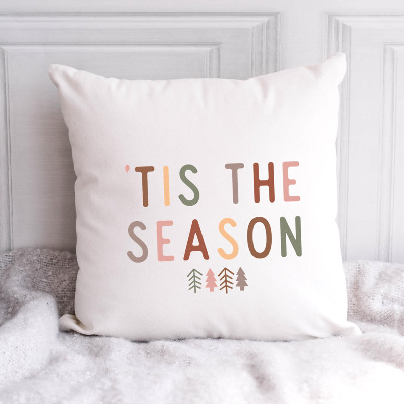 Coussin décoratif en polyester BohoChristmas-08, 20 po x 20 po