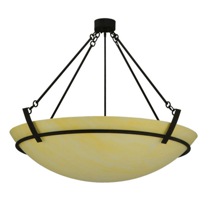 Luminaire suspendu simple en forme d'urne / bol à 8 lumières Covina