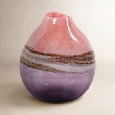 Zaelyn 10.25'' Handmade Glass Table Vase
