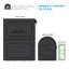 Oasis Classic Locking Post Mount Mailbox Black-813132710