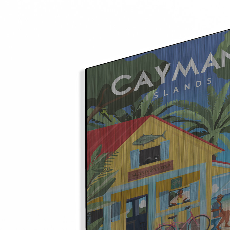 Winston Porter 'Cayman Islands' by Omar Escalante Metal Wall Art, 16" H x 12" W