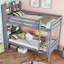 Lit superposé simple au-dessus de simple avec tablettes-2131697707