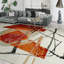 High-Quality Hand-Knotted Red/Black/Gray Area Rug-69961527-124928897