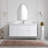 Hood-1 48.00 In. W X 19.70 In. D X 21.60 In. H Wall Mounting Bath Vanity In White Wood With White Top