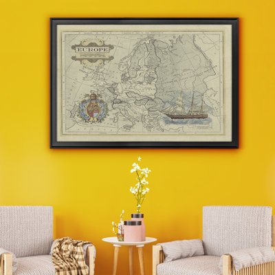 " Antique Map Of Europe "