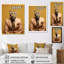 Art mural jaune guépard II-313837565-313837541