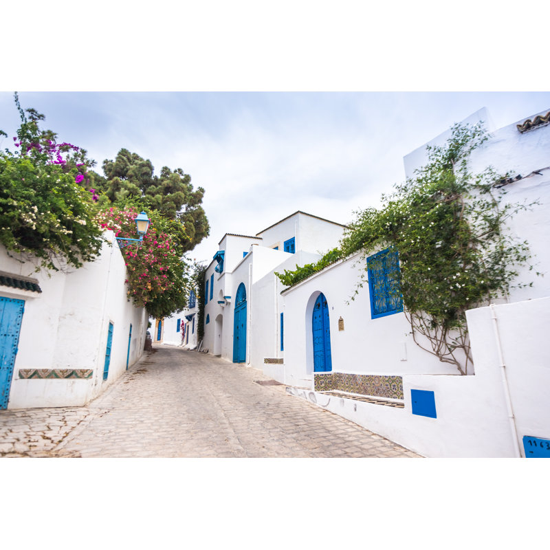 Sidi Bou Said, Tunisia - Wrapped Canvas Print, 20cm H x 30cm W