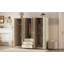 Rangement pour garde-robe en bois 6 portes pour chambre à coucher-1846348550