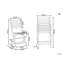 Rosso Foldable Outdoor Patio Dining Side Chair with Cushion
