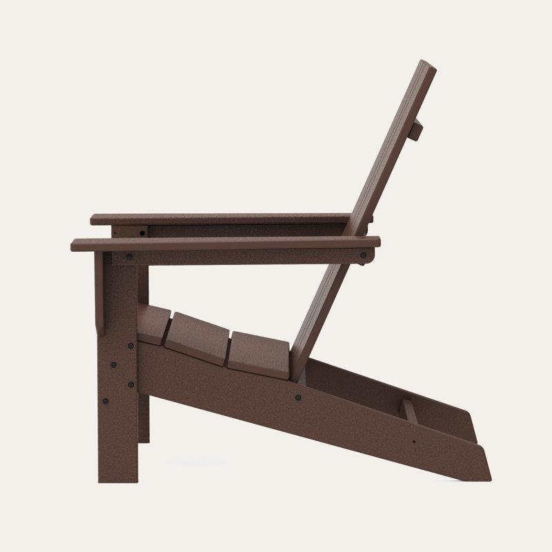 Chaise Adirondack en polyéthylène haute densité 28,7 po, Acajou