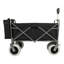 Chariot de plage avec de grandes roues pour le sable capacité de 500 lb - Chariot tout terrain à structure en acier avec pneus pneumatiques de 9 po, conception pliable pliable, sangle avec sac multiusage