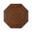 40.16" Hexagonal Wood Coffee Table with Storage Drawer and Lower Shelf