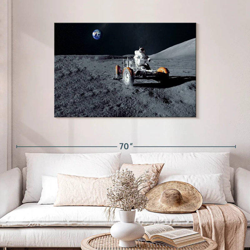 Oberle Astronaut On Moon Rover