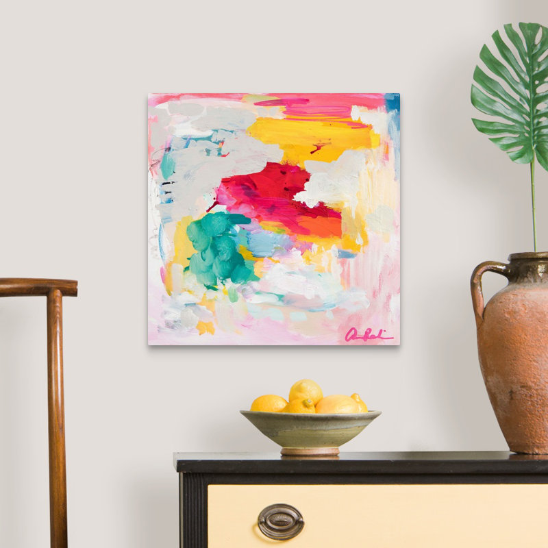 "Le présent" par Amira Rahim, reproduction d’art sur toile, Toile tendue, H 20 po x l 20 po x P 1,25 po