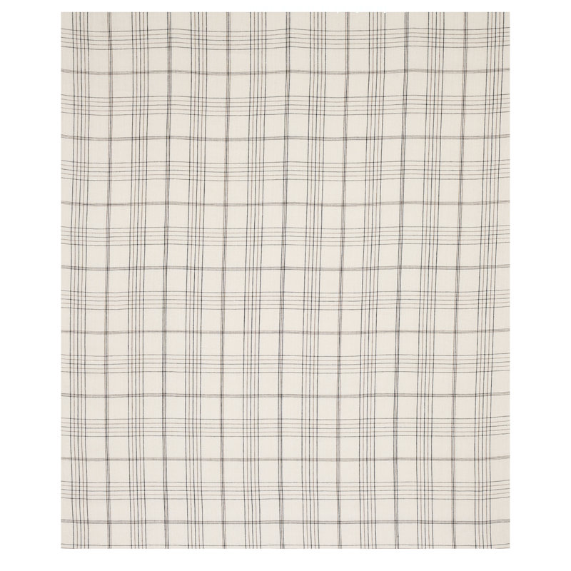 Tissu en lin à carreaux Nils, Gris anthracite
