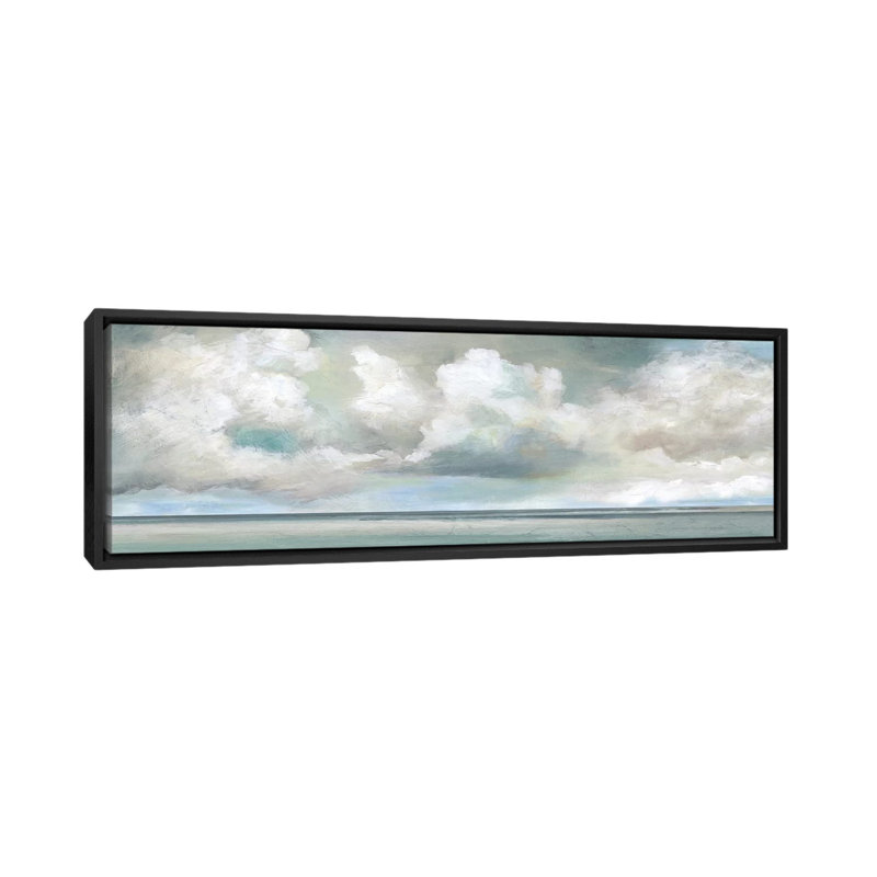 «Cloudscape Vista I», reproduction sur toile, H 20 po x l 60 po x P 1,5 po, Cadre noir