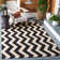 Arneshia Polypropylene Black/Beige Area Rug