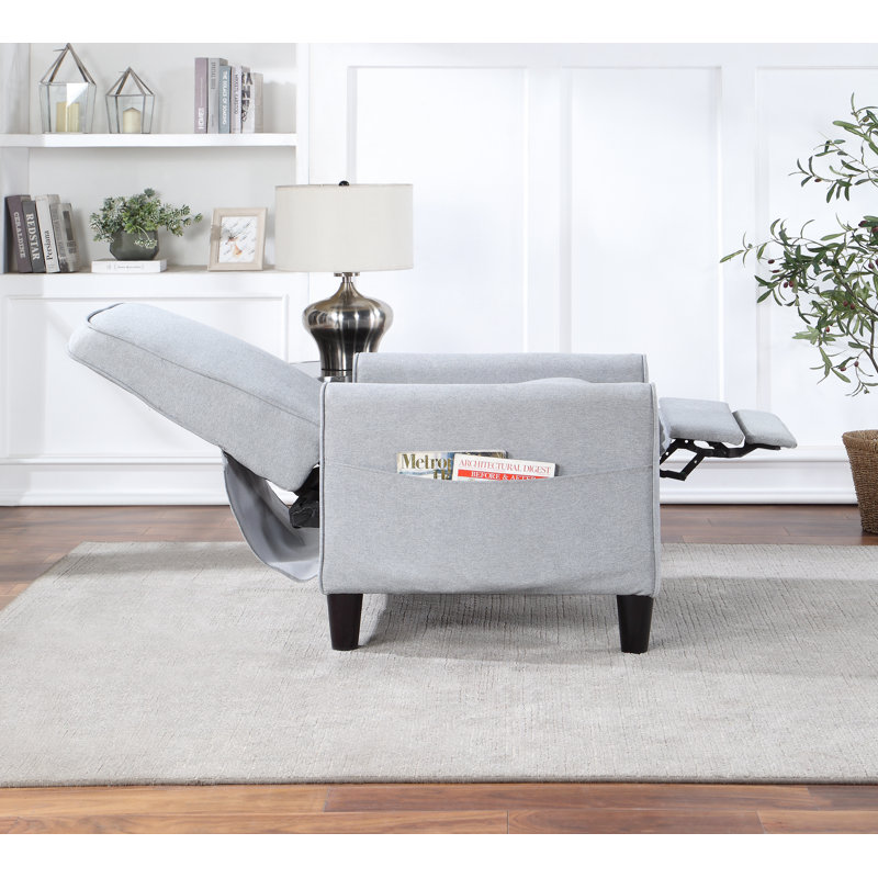 Fauteuil inclinable manuel standard Atmore, Mélange de polyester gris