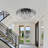 6 Light Modern Round Flush Mount K9 Crystal Chandelier Lighting Lamps