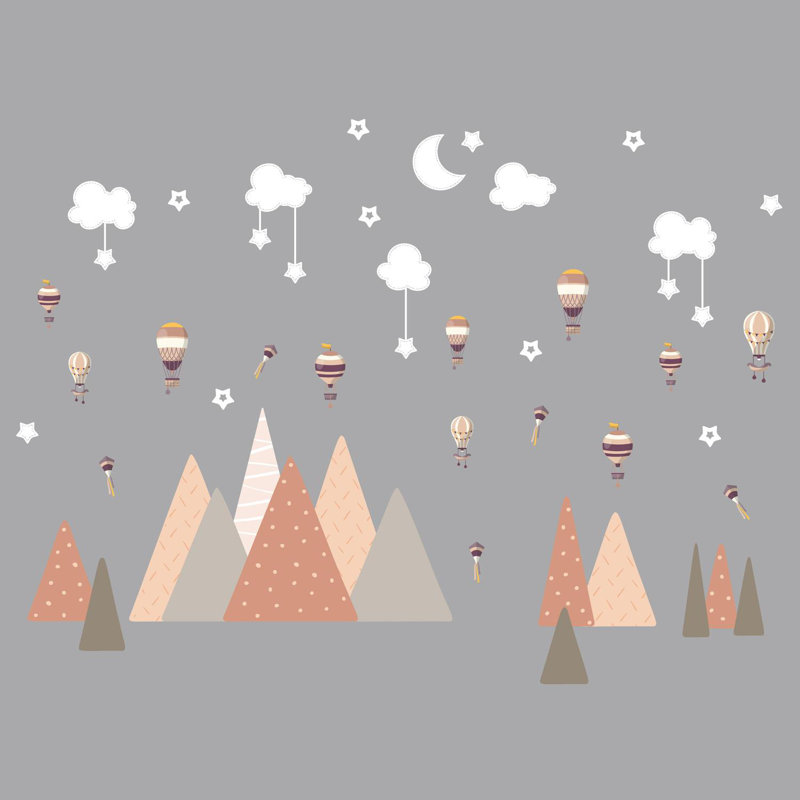 Abstract Non-Wall Damaging Wall Decal