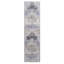 Tapis intérieur / extérieur rectangulaire tressé bleu clair / brun-1857807530
