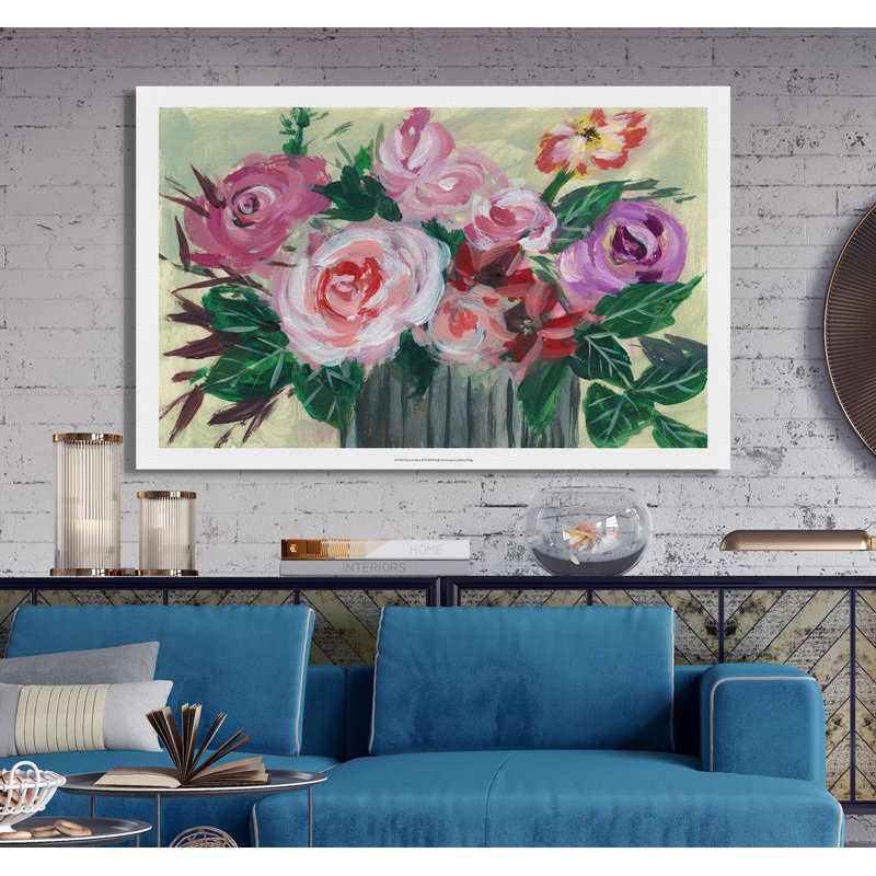 " Fleur De Matin II ", 24" H x 36" W x 1.5" D, Wrapped Canvas