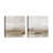Subtle Earthlines Set of 2 Wrapped Canvas Print, 32" x 32"
