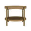 Table d'appoint ronde avec tablette de rangement