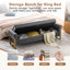 Banc de rangement en velours pour chambre à coucher, pieds dorés-1707893855