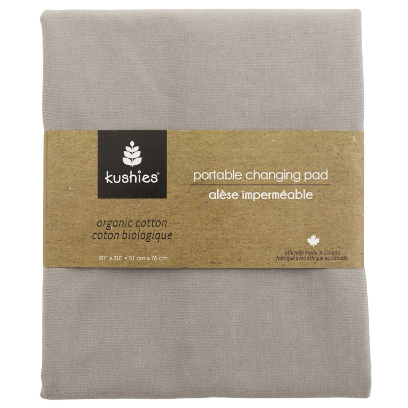 Coussin de changement portatif, Gris