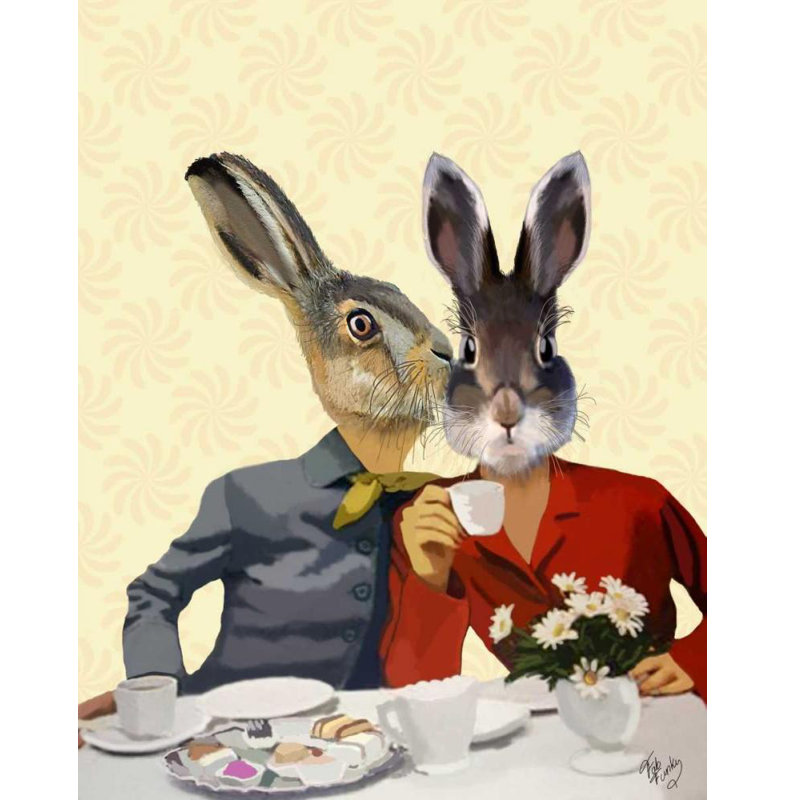 Art sur toile tendue Trinx Fab Funky Gallery, Mesdames Gossiping, H 18 po x l 15 po