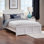 Lit plateforme en bois massif avec pied de lit assorti Marshallville