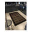 Tapis décoratif moderne à motif de nœuds lavables noir-1102438124