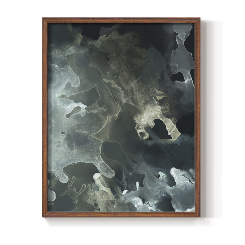 Gilded Spector I Framed Print - Solid Wood, Brown, 14" H x 11" W