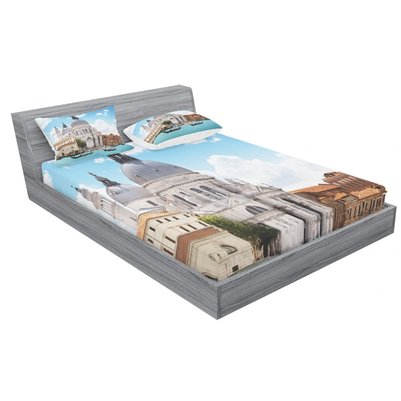 Microfiber Sheet Set, Full Sheet Set with Fitted Sheet