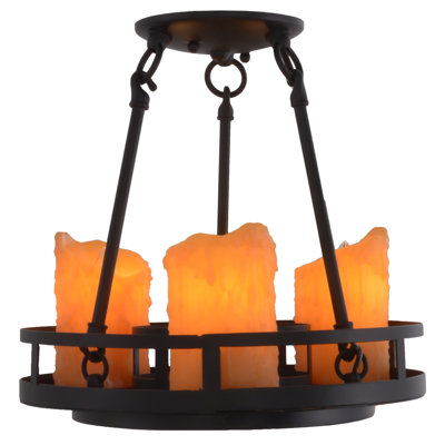 3 - Light Semi Flush Mount