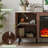 Midcentury Modern TV Stand with 23-Inch Fireplace-1896515908