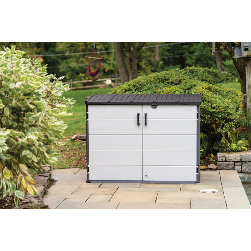 Suncast Stow Away 5.9 ft. W x 3.8 ft. D Resin Horizontal Storage Shed