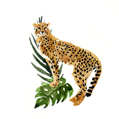 Cheetah Outlook II by Annie Warren - Wrapped Canvas Painting