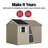 Avondale Wood Storage Shed 10 ft. W X 8 ft. D (Professional Installation Available)-113449375
