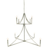 Elite 8 - Light Candle Style Tiered Chandelier