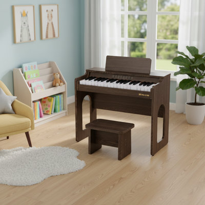 Wood Play Music Instrument With Bench For Kids