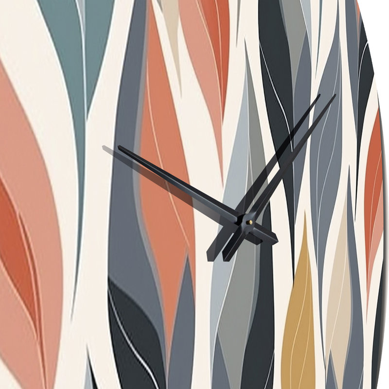 Horloge murale rétro RetroLeaves I, Petit