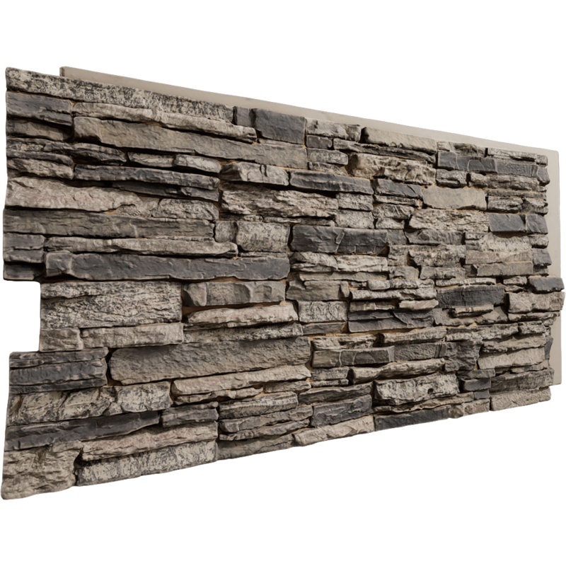 Panneau en faux bois EverStone Canyon Ridge, l 45 3/4 po x H 24 1/2 po x P 1 1/4 po, couleur urbaine, Urbain